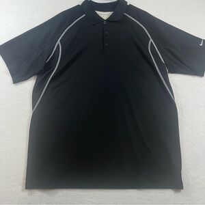 Nike Men's Black Polo Shirt size xl